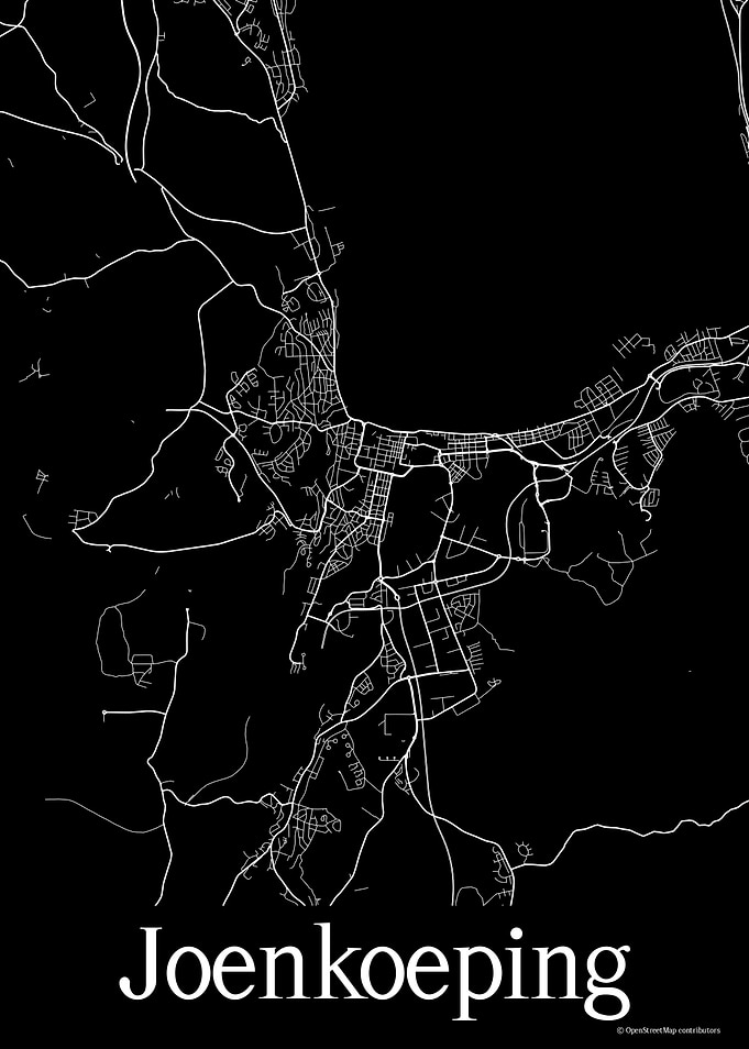 Joenkoeping Black Map