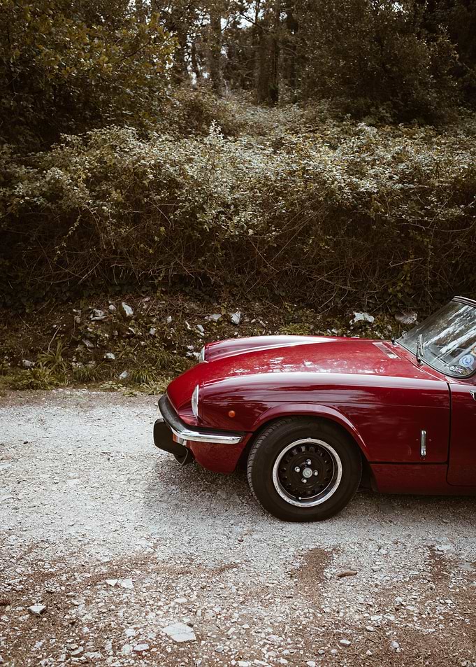 Triumph Spitfire outdoors