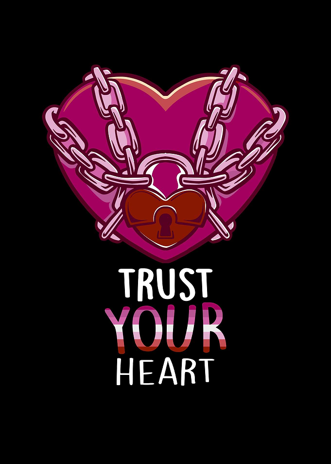 Lesbian Support Heart