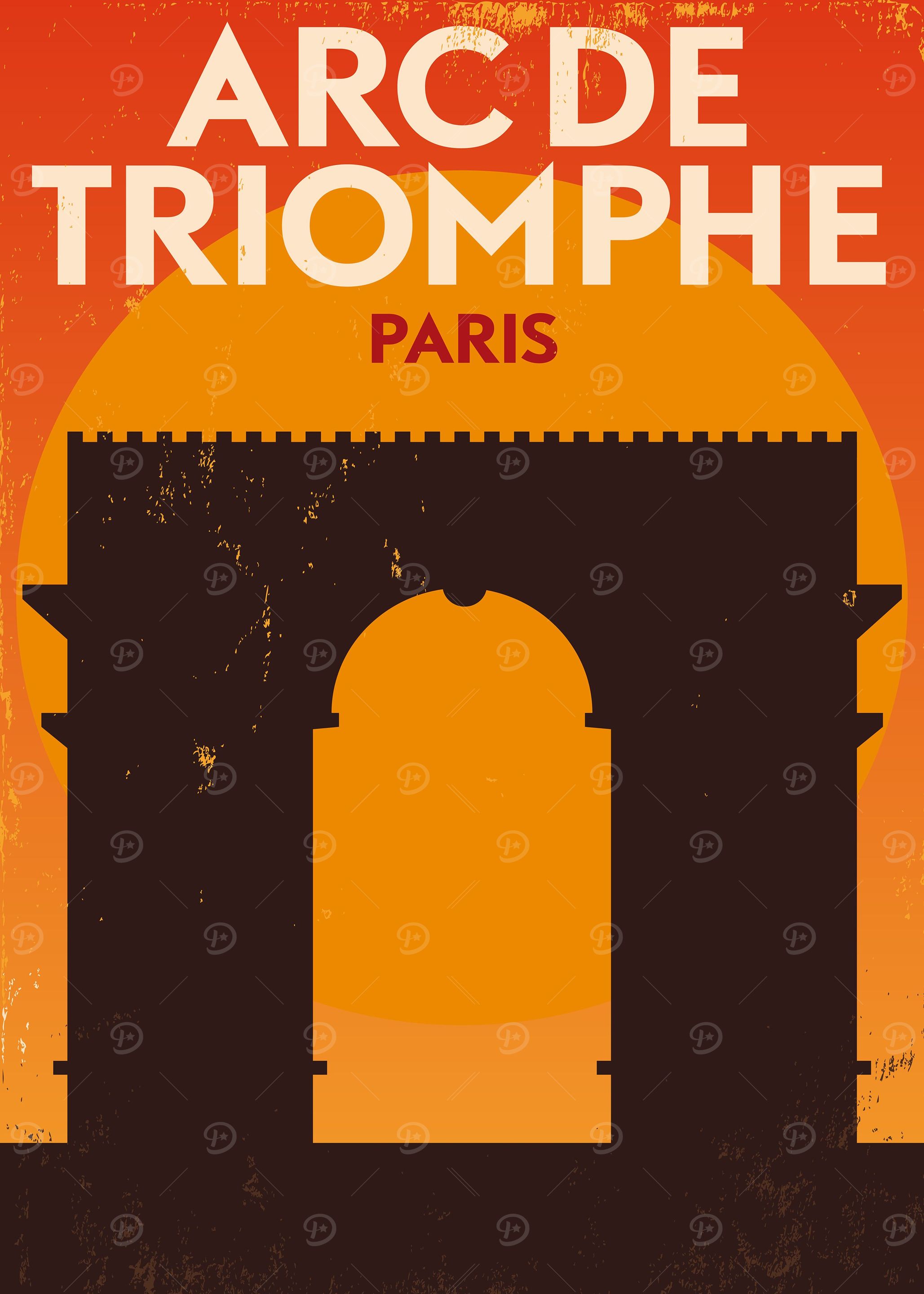 Arc de triomphe vintage