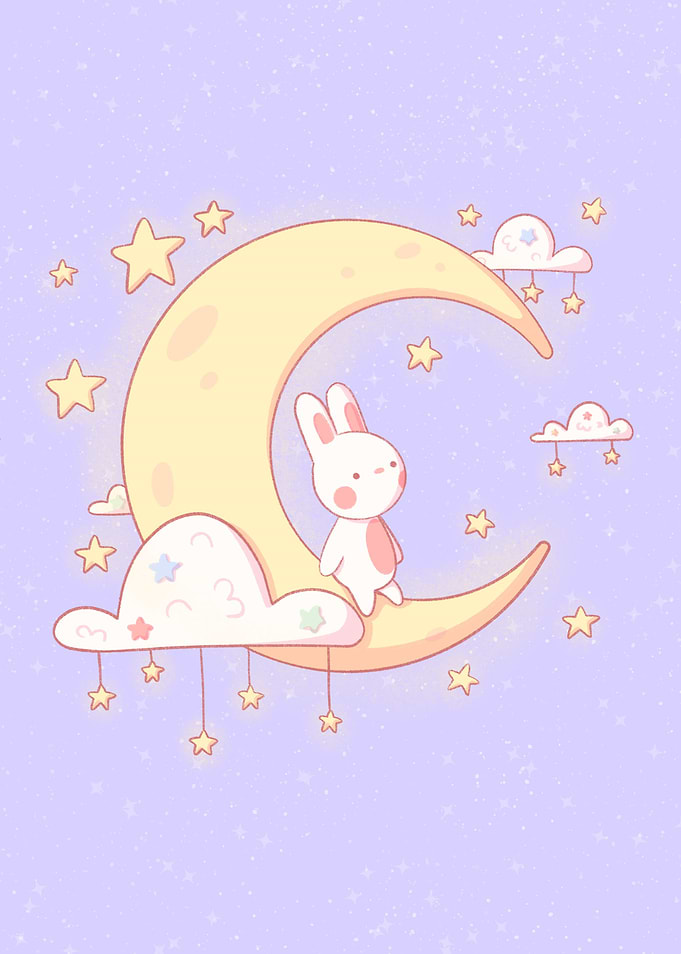Bunsie on the Moon