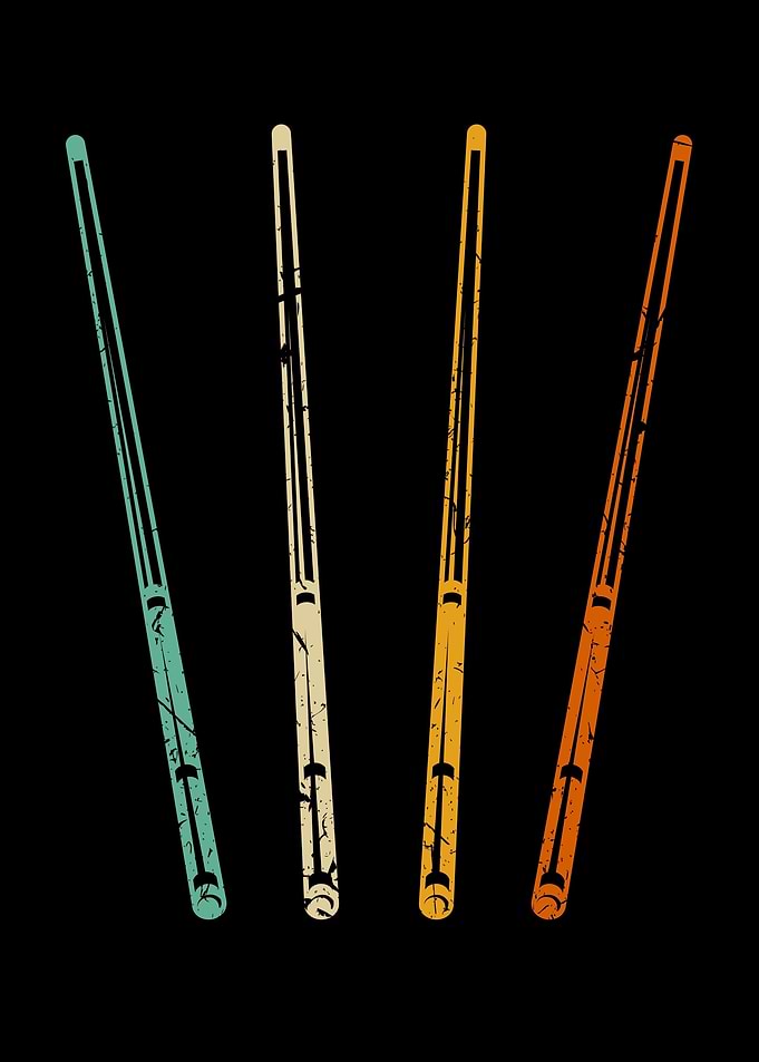 Retro Snooker Cue Billard