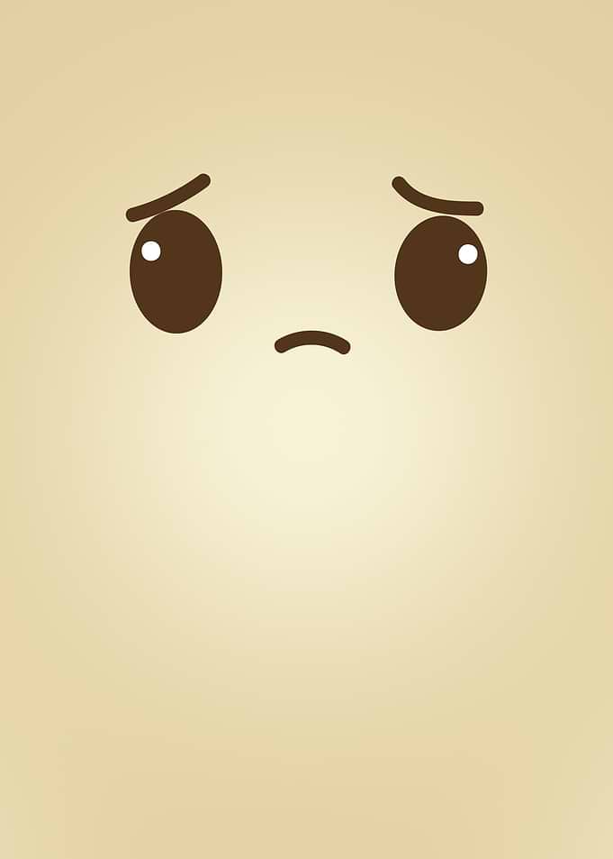 Sad Cute Face Emoji
