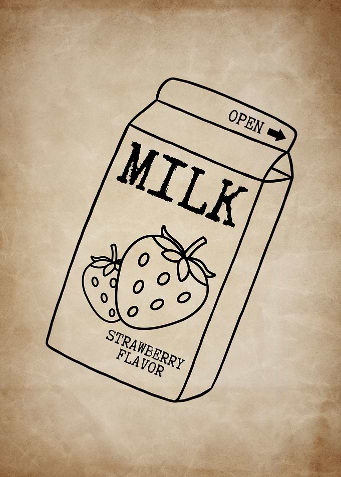 Dark Academia Milk Carton