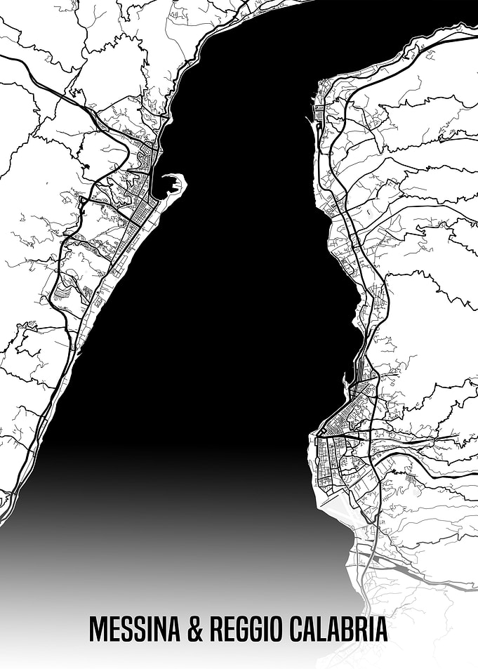 Messina white map