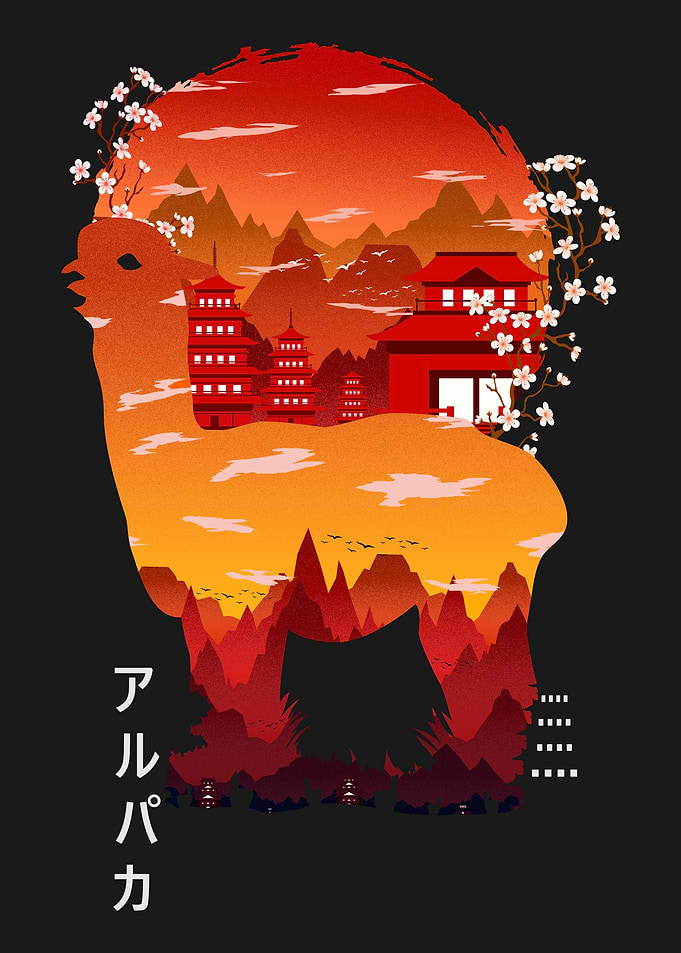 Llama in japan