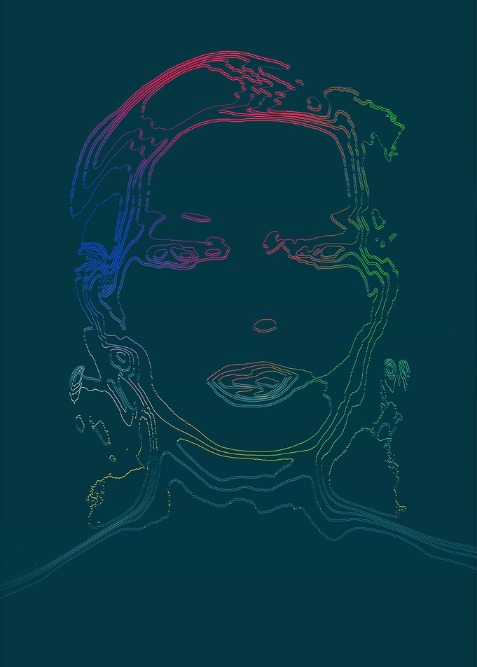 Abstract female portraite