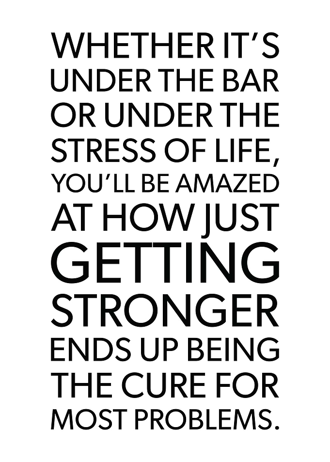 Getting Stronger Is Cure