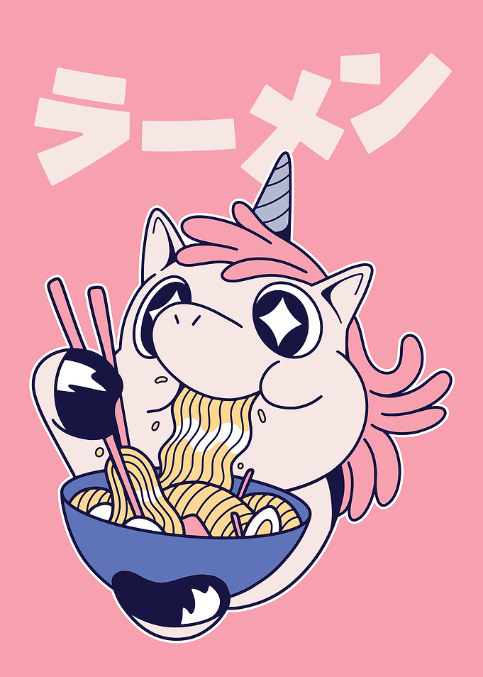 Cute Unicorn Ramen angel