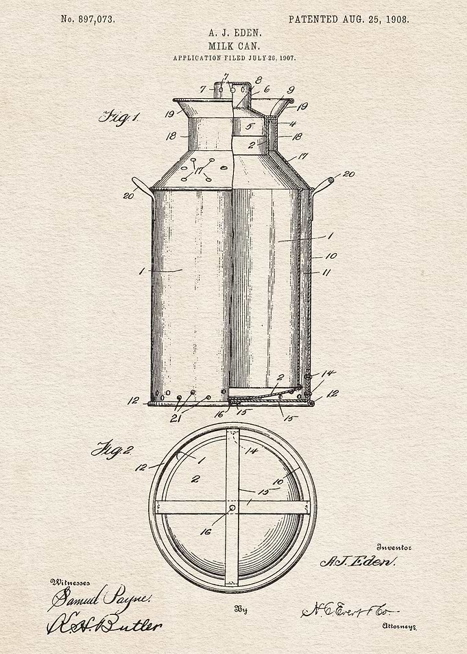 1908 Milk Can