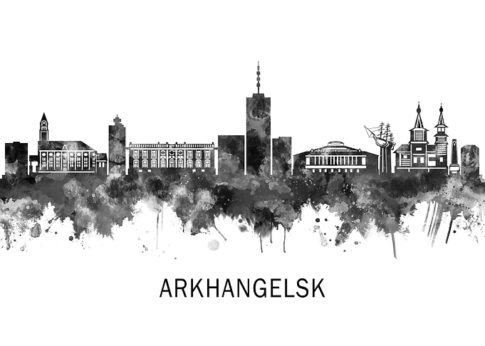 Arkhangelsk Russia Skyline