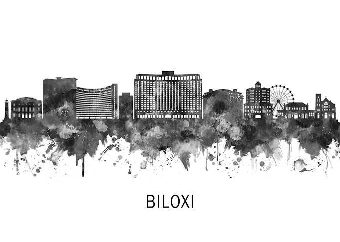 Biloxi Mississippi Skyline
