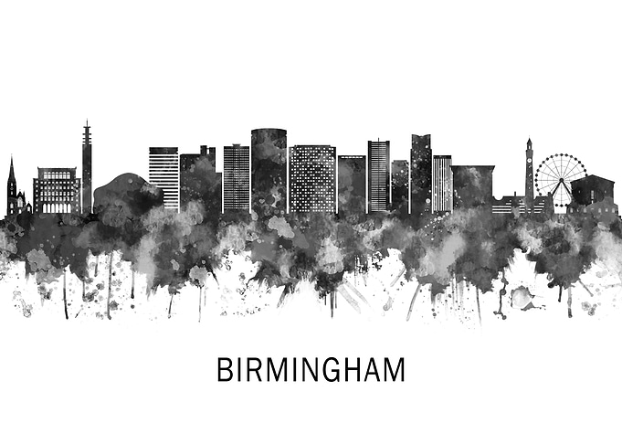 Birmingham England Skyline