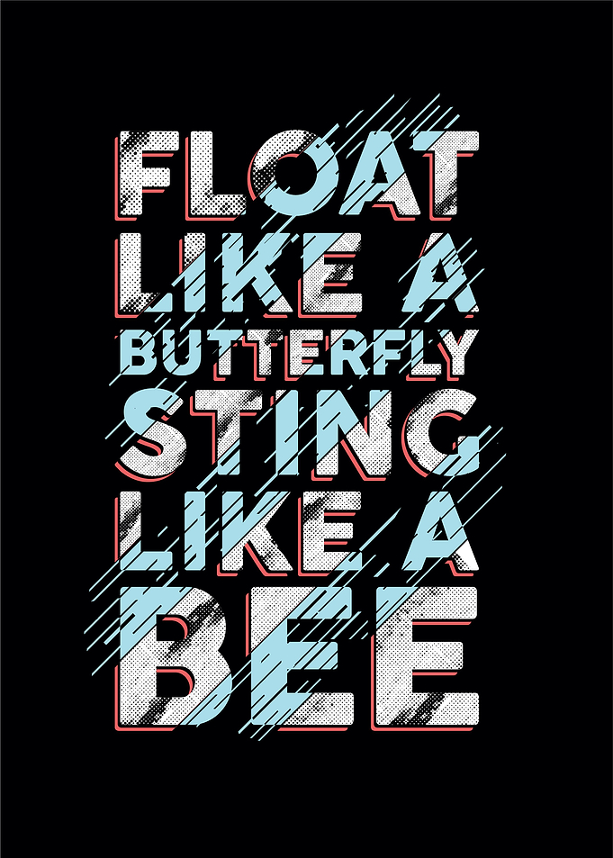 float like a butterfly