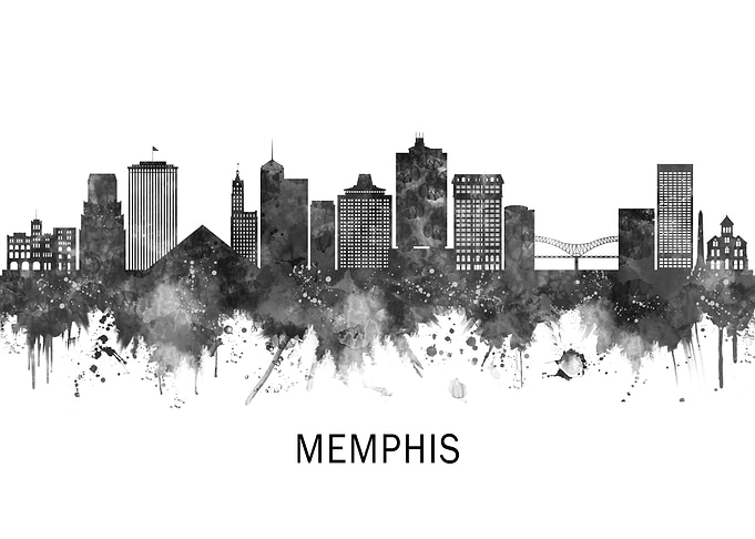 Memphis Tennessee Skyline