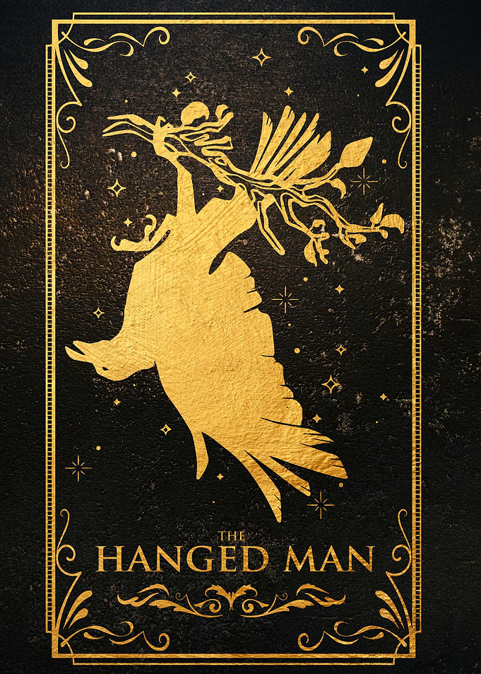 The HANGED MAN Tarot card