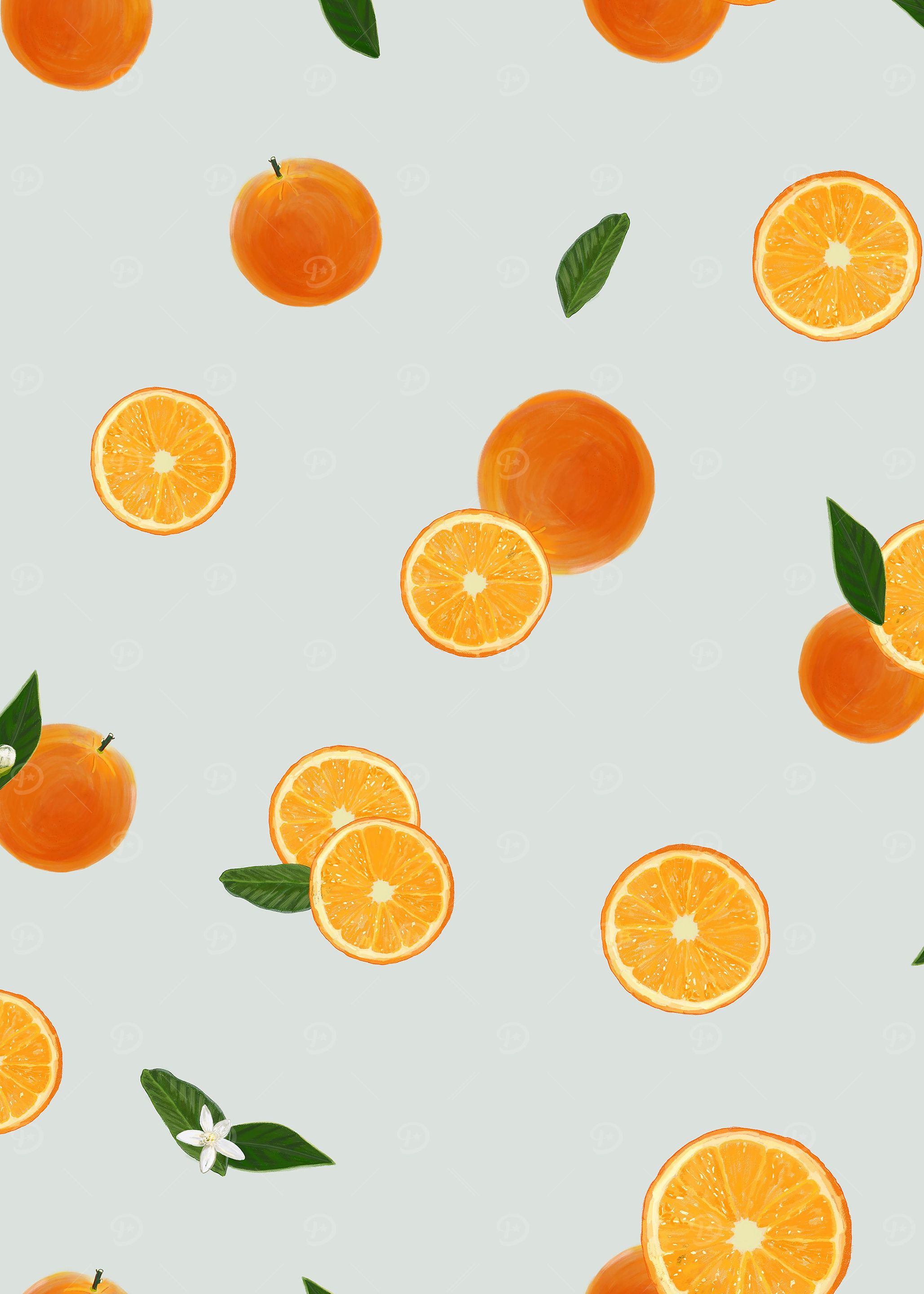 Orange and orange slices