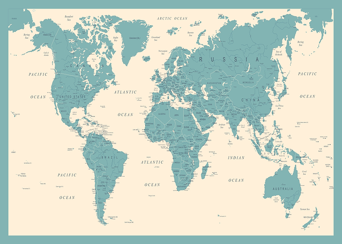 World Map Vintage