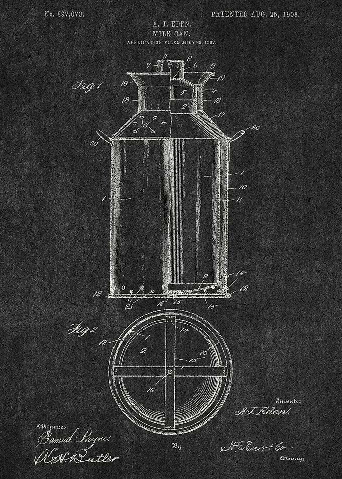 1908 Milk Can