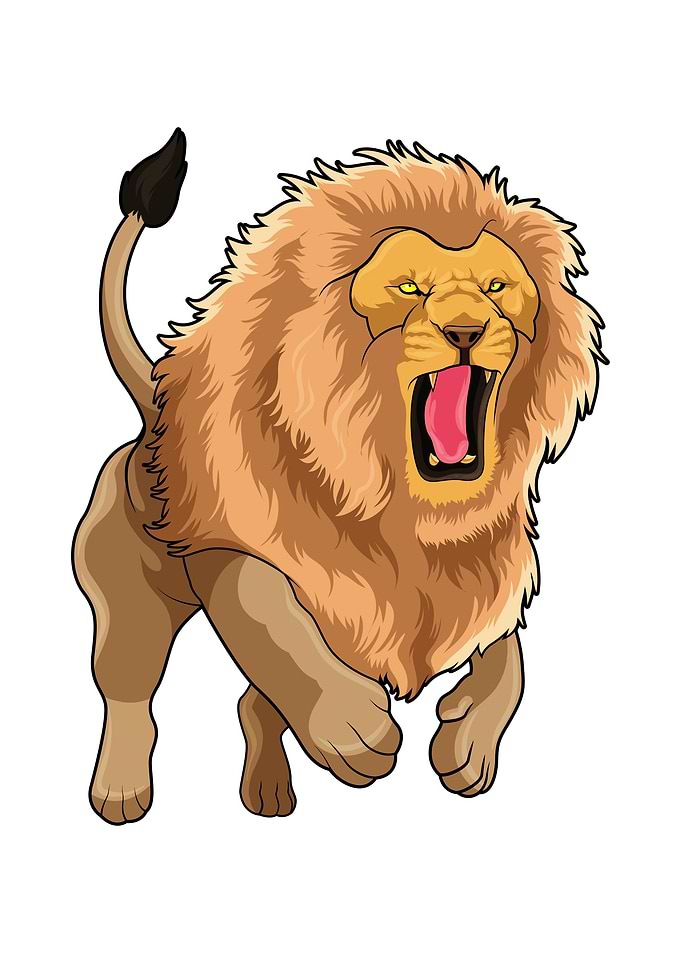 Jumping Lion