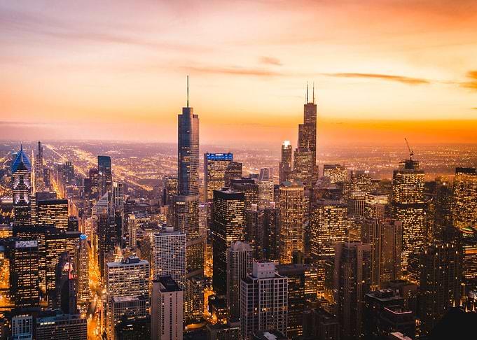 Chicago City Skyline USA