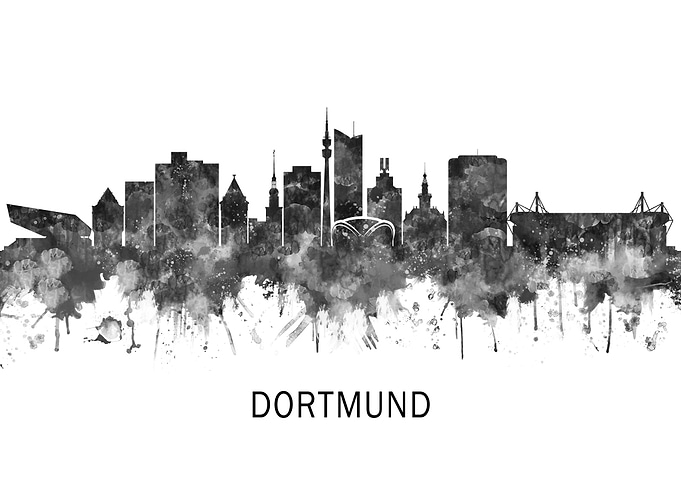 Dortmund Germany Skyline