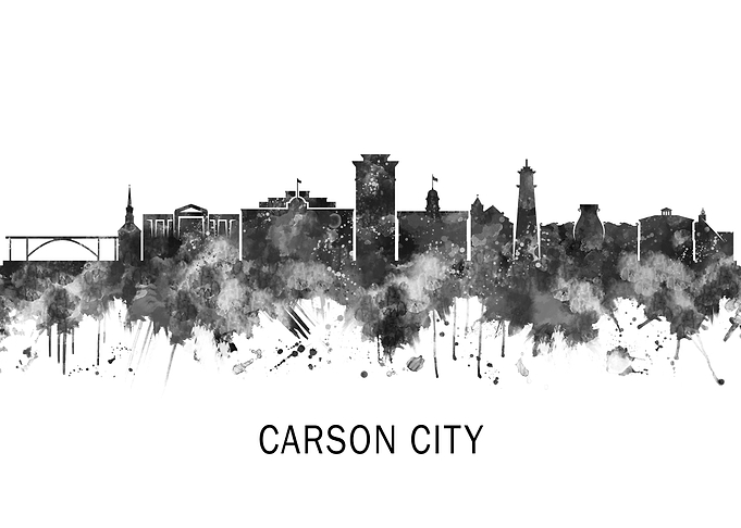Carson City Nevada Skyline