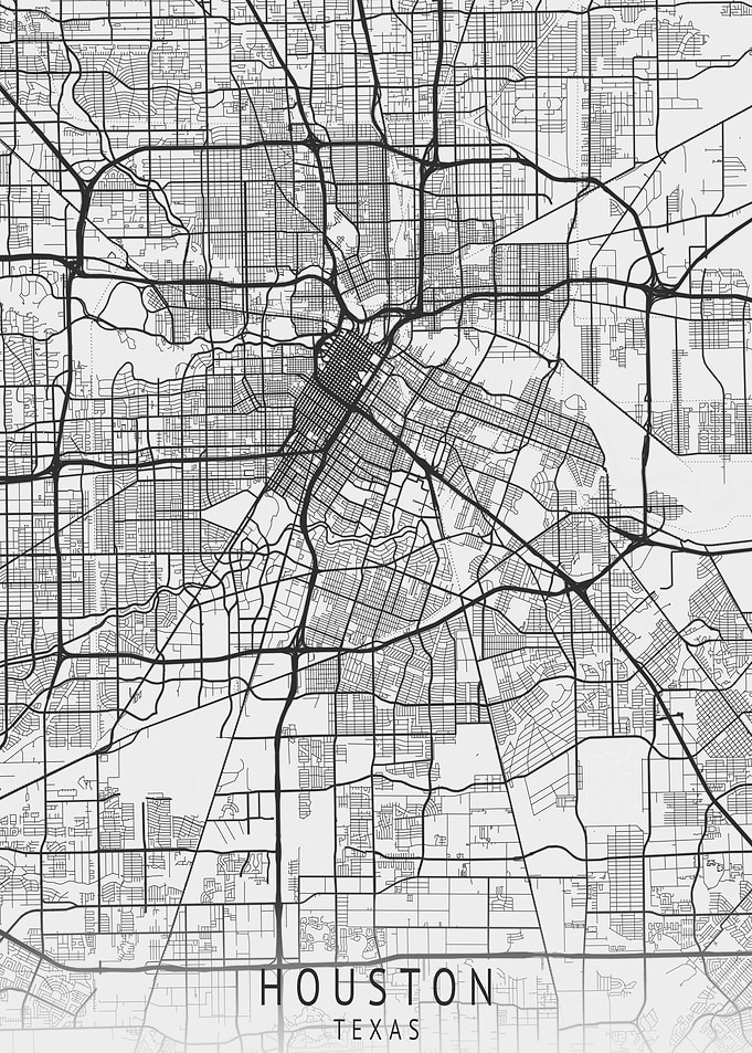 Houston Texas City Map