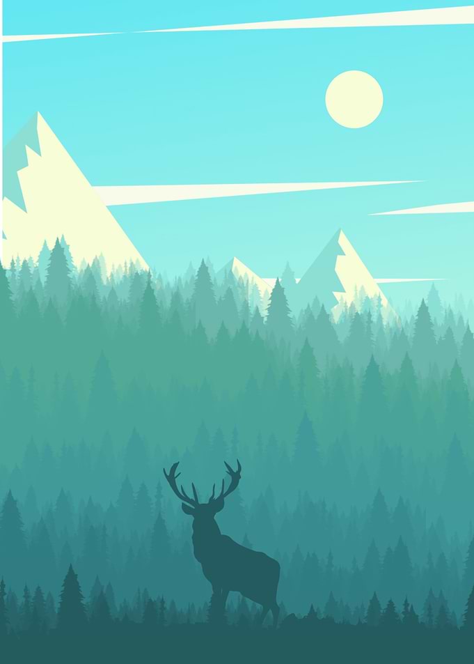 Deer in the jungle