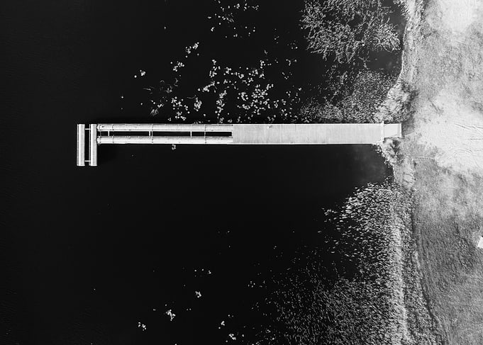 Old Pier In The Lake