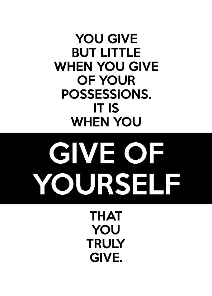 Give Of Yourself