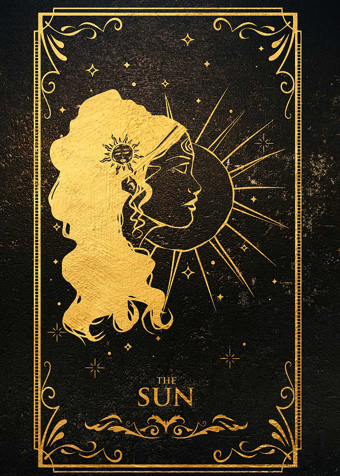 The SUN Tarot card