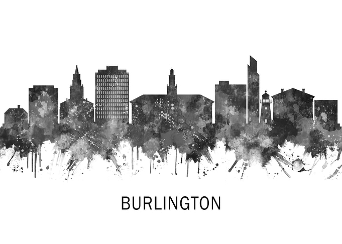 Burlington Vermont Skyline