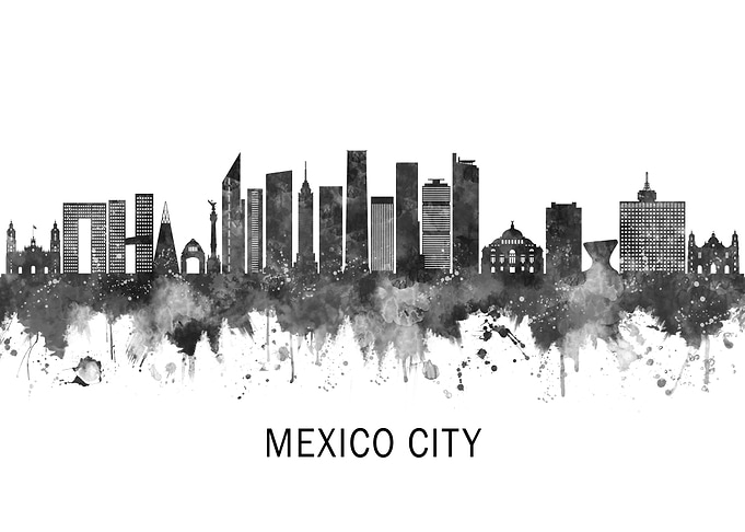 Mexico city Mexico Skyline