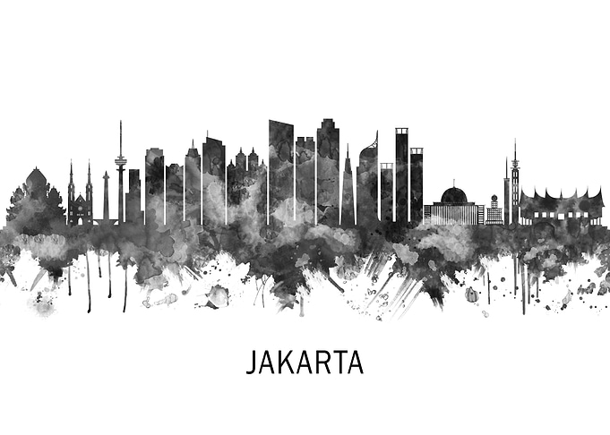 Jakarta Indonesia Skyline