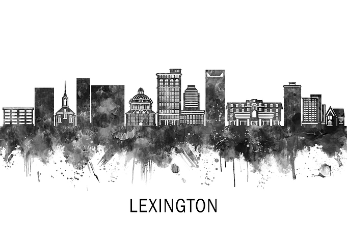 Lexington USA Skyline BW