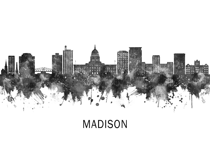 Madison Wisconsin Skyline