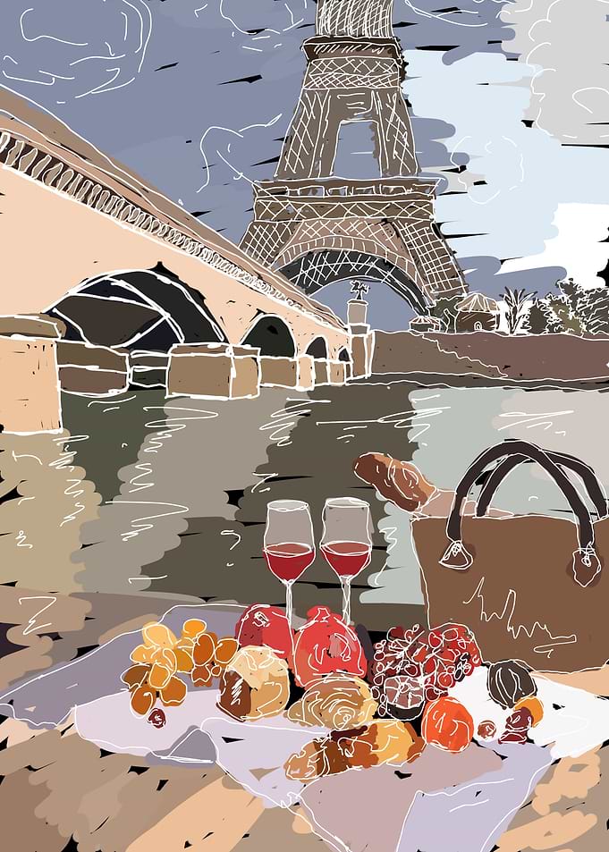 Paris Wine View picknick