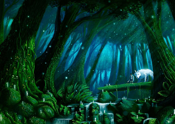Wolves forest