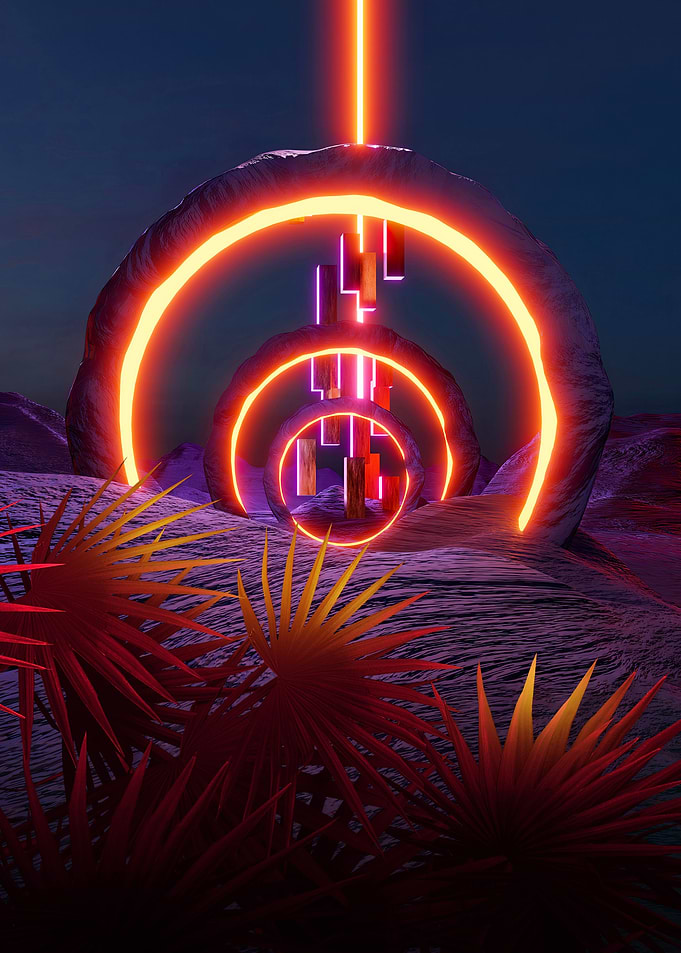 Neon gate