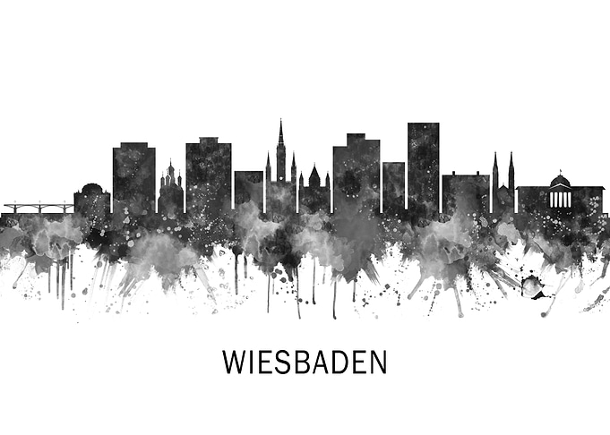 Wiesbaden Germany Skyline