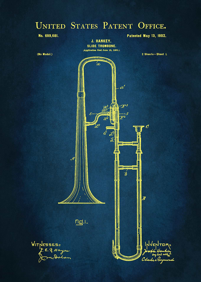 33 Slide Trombone Patent