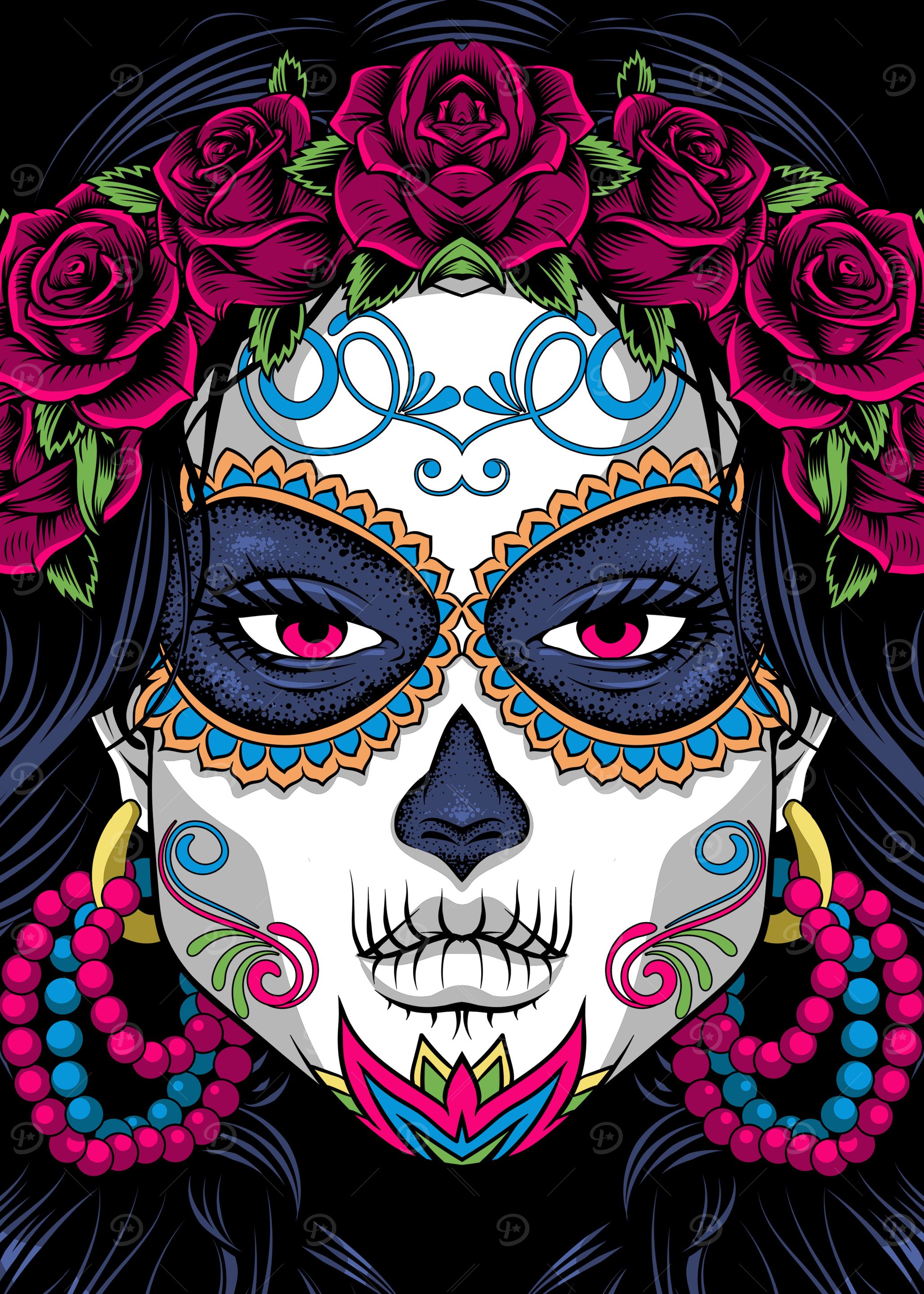 Sugar Skull La Catrina