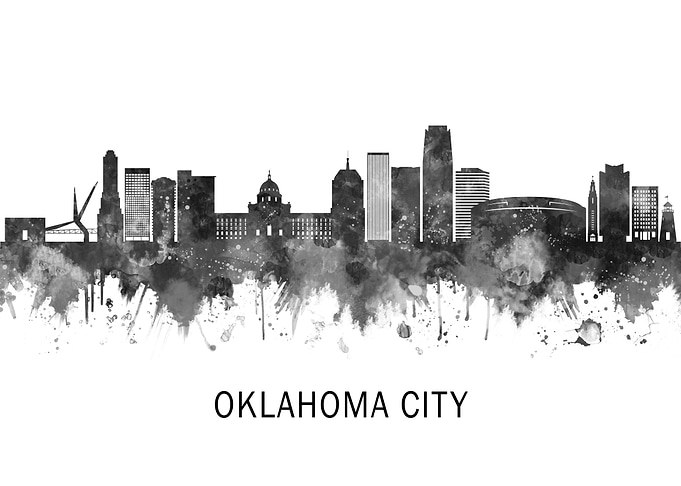 Oklahoma City USA Skyline