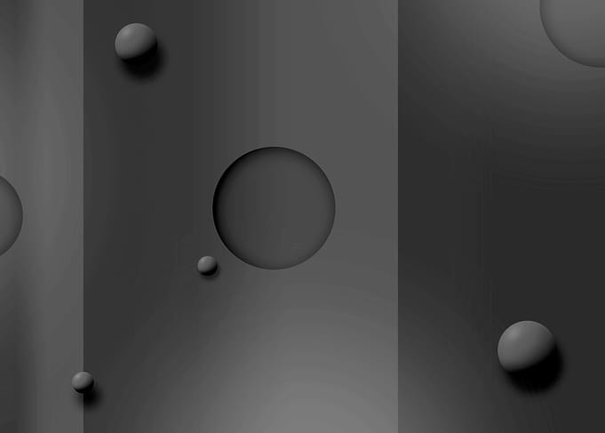 black white abstract figur