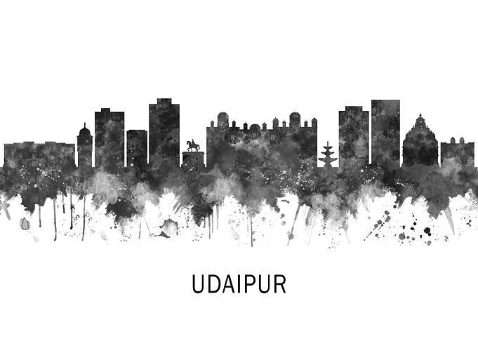 Udaipur Rajasthan Skyline