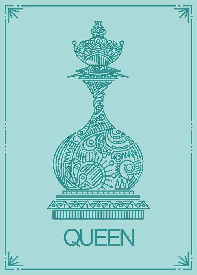 Chess Card Queen Gift