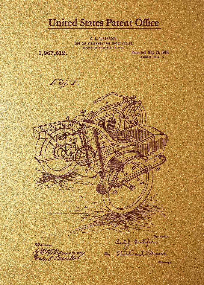 29 Motorcycle Sidecar Pat