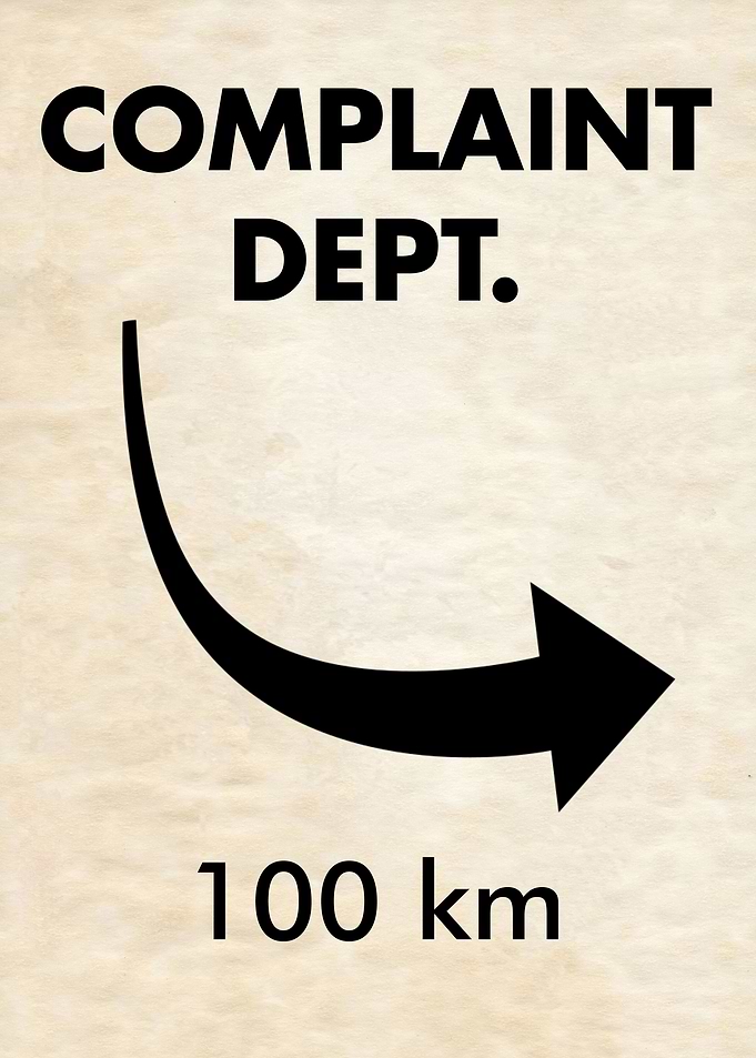 COMPLAINT DEPT VINTAGE