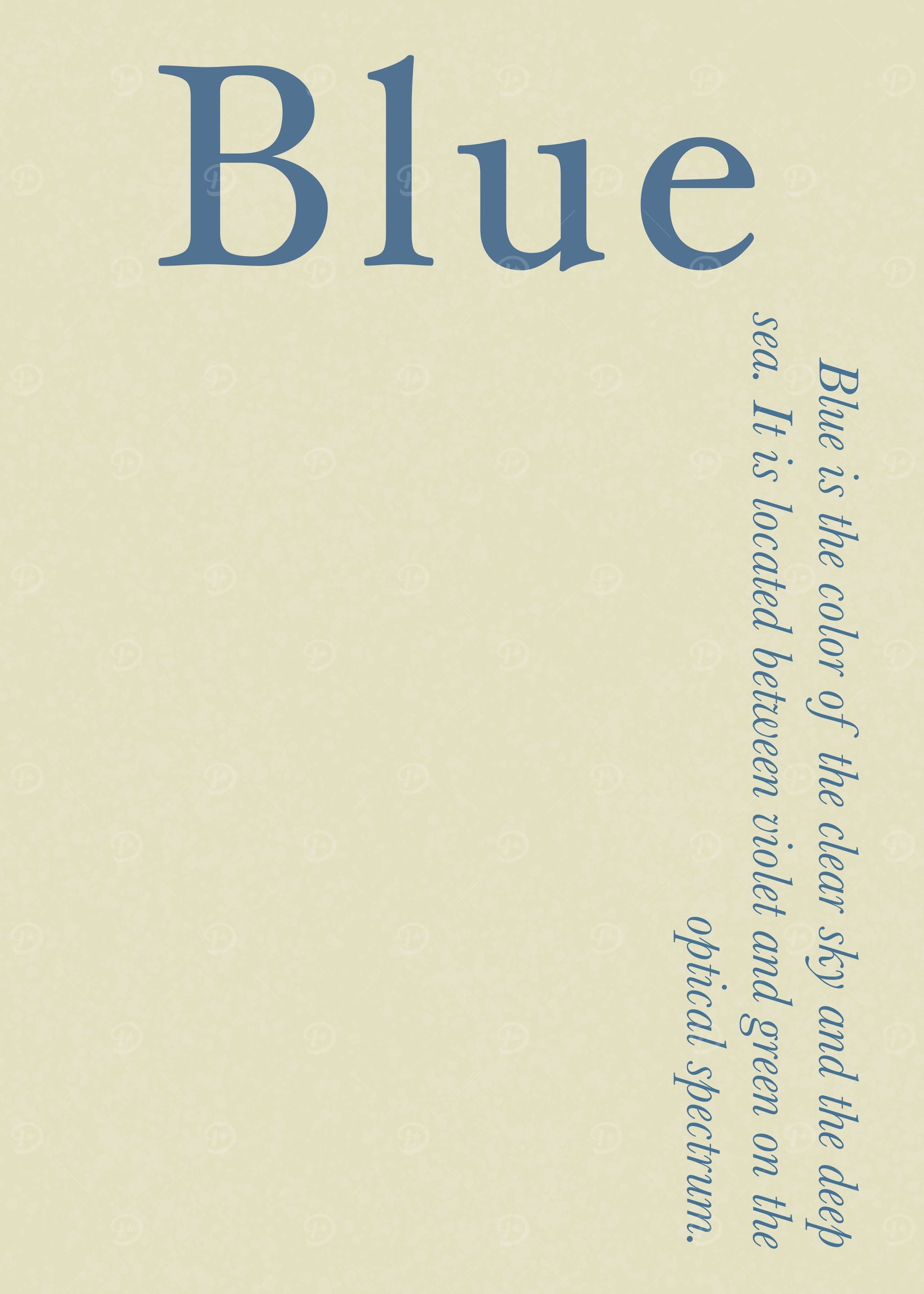 Blue Color Explanation